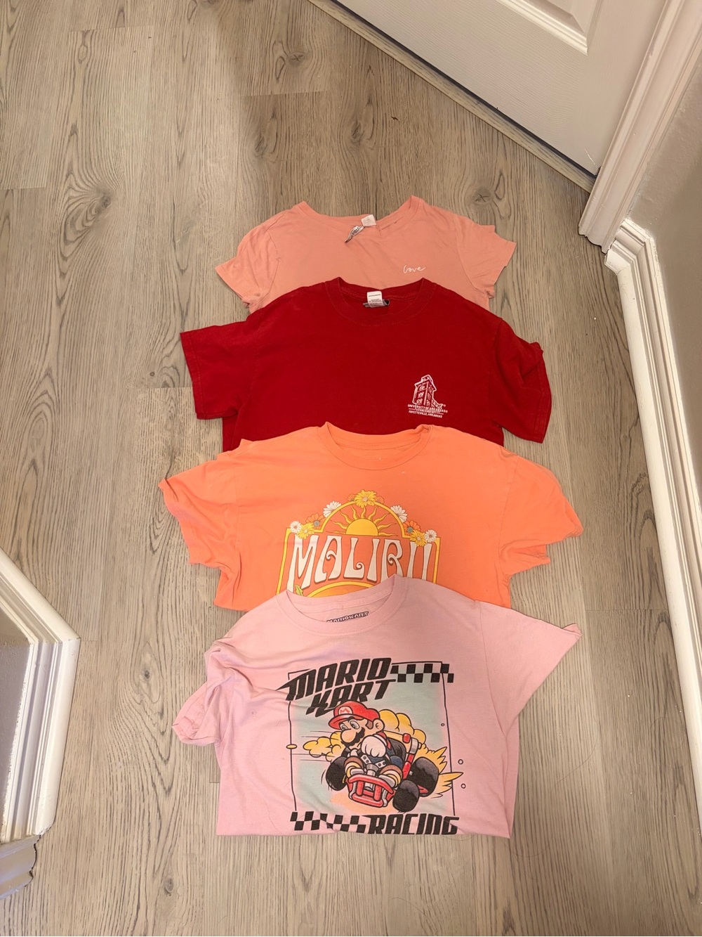 Women’s Graphic Tee Pack - Pink, Coral, Red, Peach